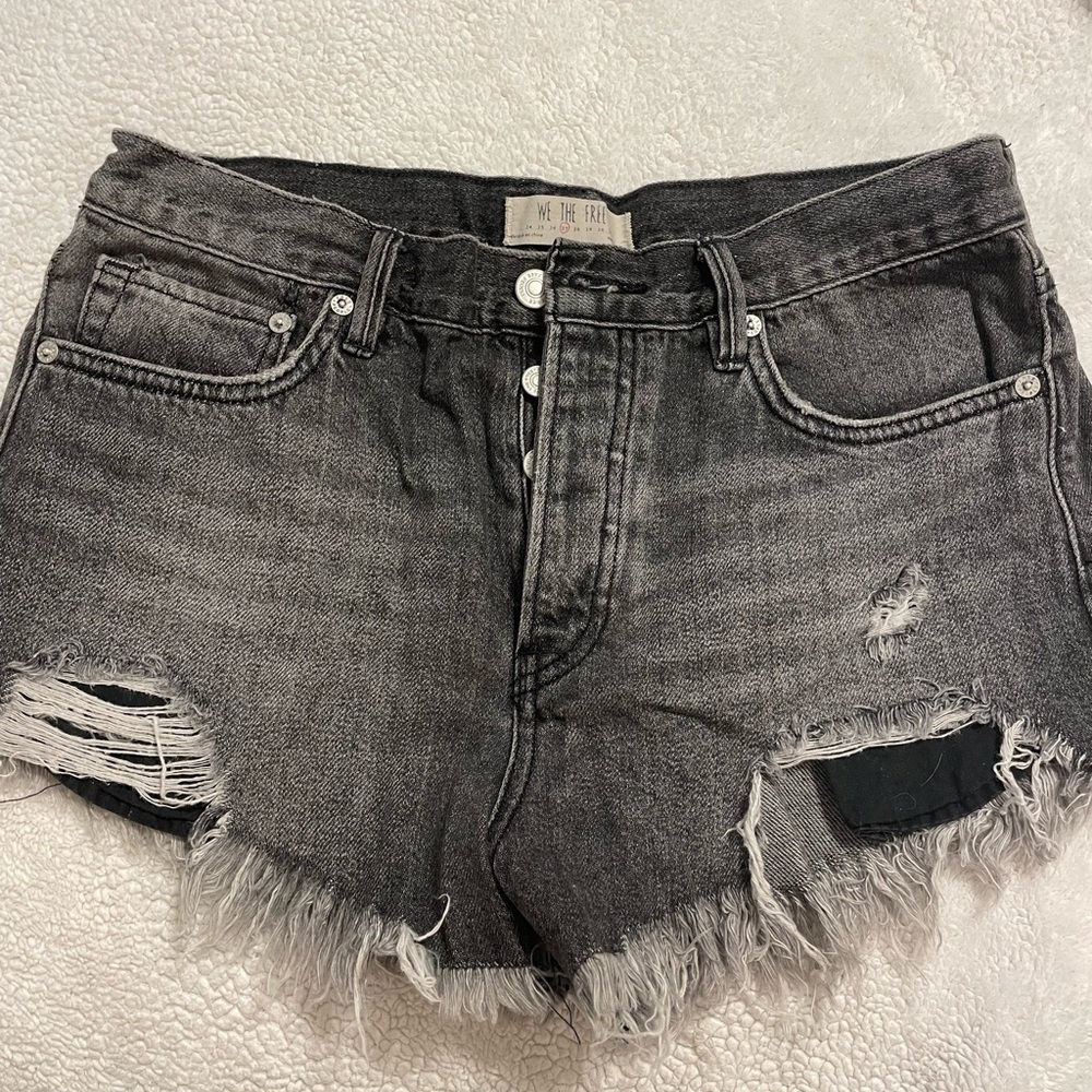 Free People Jean shorts